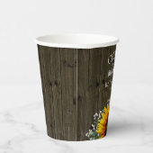 Landelijke Zonnewiel Huwelijk Papieren Bekers (Rechts)