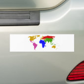 landen gegroepeerd bumpersticker (Op auto)