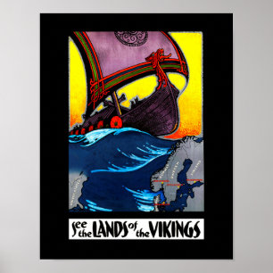 Landen van het Poster van Vikingen