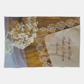 Landenbloem Barn Wedding Save the Date Theedoek (Horizontaal)