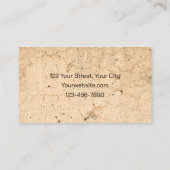 Landenbomen Rustisch Antiek beige Visitekaartje (Achterkant)