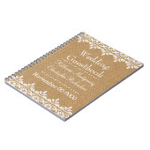 Landenburlap en witte dameswand notitieboek (Linkerzijde)