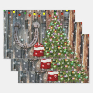 Landencharmekerstmis Inpakpapier Vel