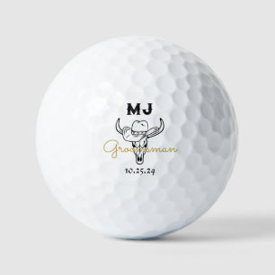 Landencowboy - speciaal Groomsmen - Monogram Golfballen