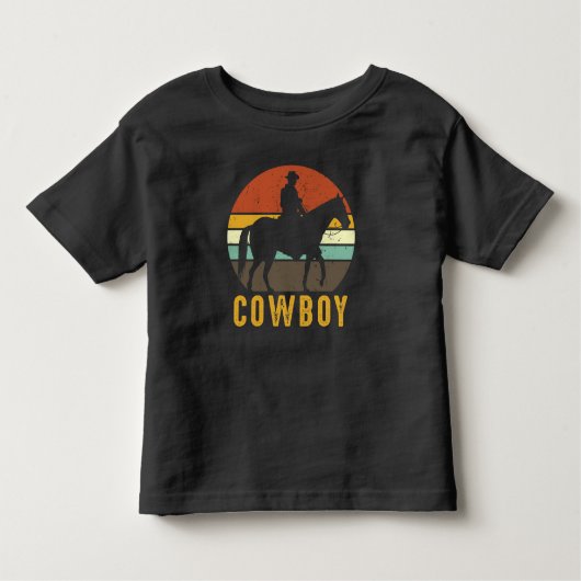 Landendro Cowboy Westerne paardenrender Kinder Shirts (Voorkant)