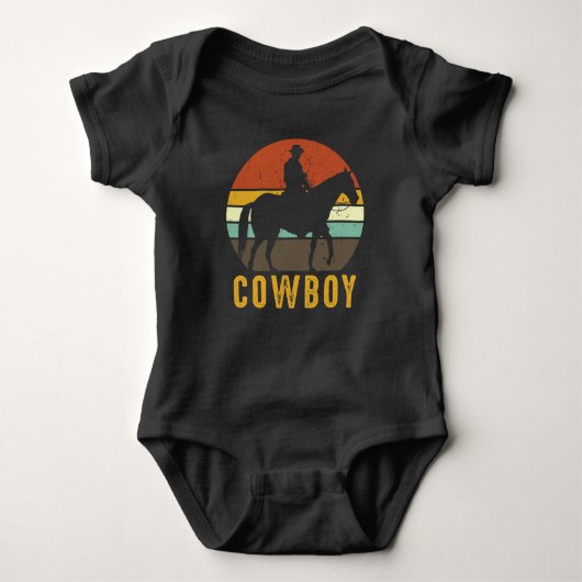 Landendro Cowboy Westerne paardenrender Romper (Voorkant)