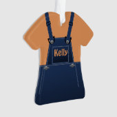 Landenfolk overalls Custom O Ornament (voorkant)
