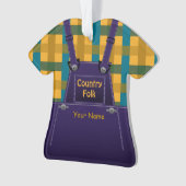 Landenfolk Overalls Pset Custom Ornament (voorkant)