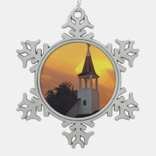 Landenkerk Tin Sneeuwvlok Ornament