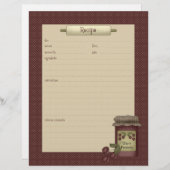 Landenkeuken ・ Recipe Sheets (Voorkant / Achterkant)