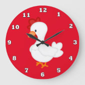 Landenklokkklok voor Rooster Kitchen Grote Klok (Voorkant)