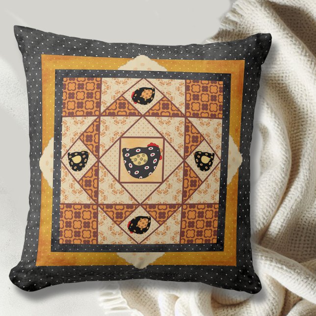 Landenkuikens Faux Patchwork Pillow Kussen (Creator heeft geüpload)