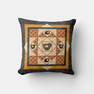 Landenkuikens Faux Patchwork Pillow Kussen