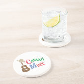 Landenmuziek Zandsteen Onderzetter (Zijkant)