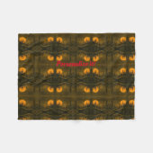 Landennachtlandschap; jagers- of oogstmaan fleece deken (Voorkant (Horizontaal))