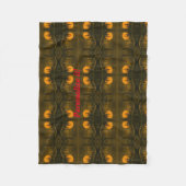 Landennachtlandschap; jagers- of oogstmaan fleece deken (Voorkant)