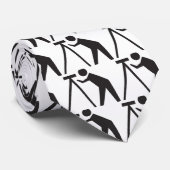 Landenquête op het werk stropdas (Opgerold)