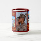 "Landen's USMC Boot Camp Afstuderen" Combo Mok (Midden)