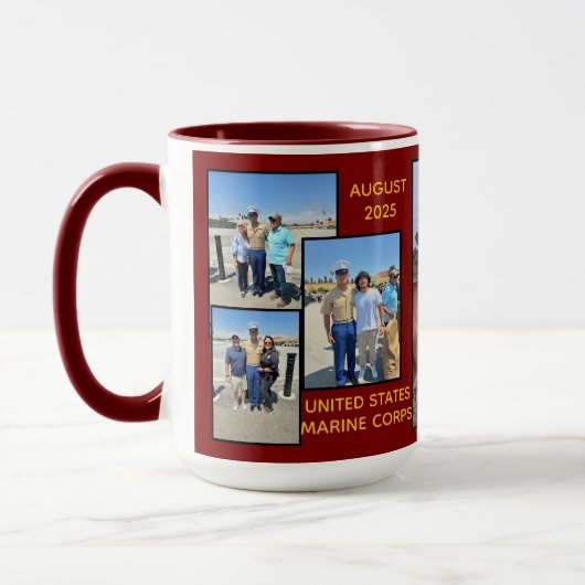 "Landen's USMC Boot Camp Afstuderen" Combo Mok (Links)