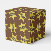 Landensheriffs badge-gunstdoos bedankdoosjes (Achterkant)