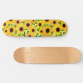 Landenskateboard zonnebloemen skateboard (Horizontaal)