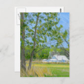 Landenvoorgekleurde potloodtekening briefkaart (Voorkant / Achterkant)