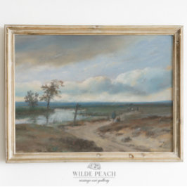 Landenweg met pootschilderingen poster