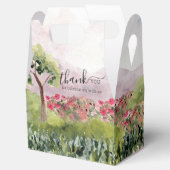 Landenweide Waterverf Stusty Roos Weddenschap Bedankdoosjes (Geopend)