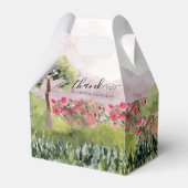 Landenweide Waterverf Stusty Roos Weddenschap Bedankdoosjes (Voorkant Zijde)