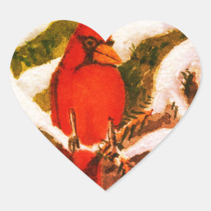 Landenwissel landschap en natuur hart sticker