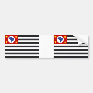 Landesflagge Sao Paulo Bumpersticker