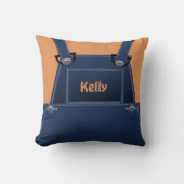 Landfolk Overalls Custom Kussen (Voorkant)