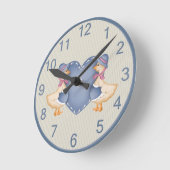 Landganzen wandklok ronde klok (Hoek)