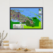 Landgebruiksplan van Miami-Dade County Poster (Keuken)