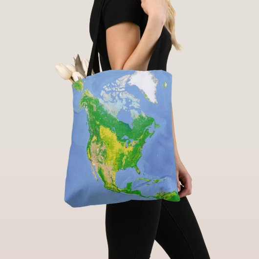 Landgebruiksplattegrond Noord-Amerika Draagtas (Dichtbij)