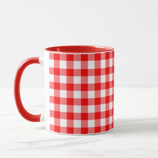 Landgericht Red Gingham Check Combo Mok (Links)