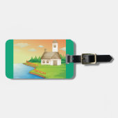 Landhuis aan het meer bagagelabel (Voorkant horizontaal)