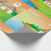 Landhuis aan het meer cadeaupapier