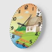 Landhuis aan het meer grote klok (Hoek)