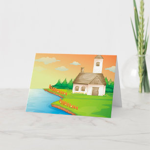 Landhuis aan het meer kaart