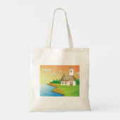 Landhuis aan het meer tote bag (Achterkant)