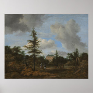 Landhuis - Jacob van Ruisdael Fine Art Poster