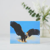 Landing Bald American Eagle Briefkaart (Staand voorkant)