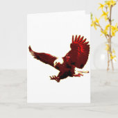 Landing Eagle - Eagle in Flight Kaart (Gele Bloem)