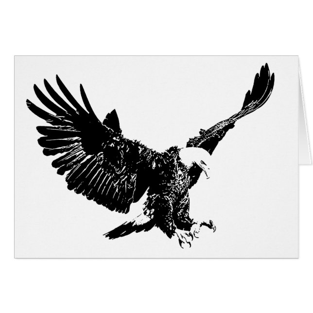 Landing Eagle Silhouette (Voorkant Horizontaal)
