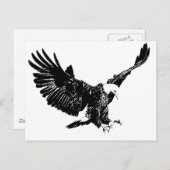 Landing Eagle Silhouette Briefkaart (Voorkant / Achterkant)