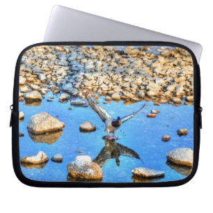 Landing Mallard Duck Drake 12 Wildlife Foto Laptop Sleeve