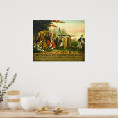 Landing of Columbus - Edward Hicks Fine Art Poster (Keuken)