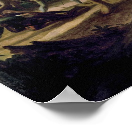 Landing van Columbus Poster (Hoek)