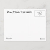 Landing van het orcas Village Ferry Briefkaart (Achterkant)